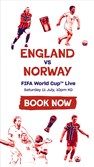 World Cup England v Norway poster