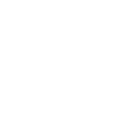 Cinema white icon